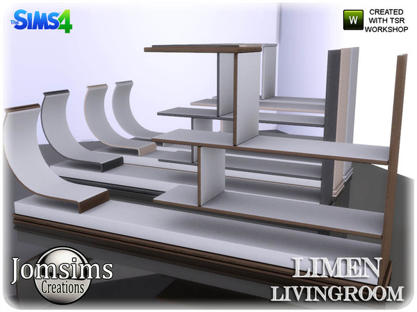 Sims 4 — Limen livingroom misc deco furniture by jomsims — Limen livingroom misc deco furniture