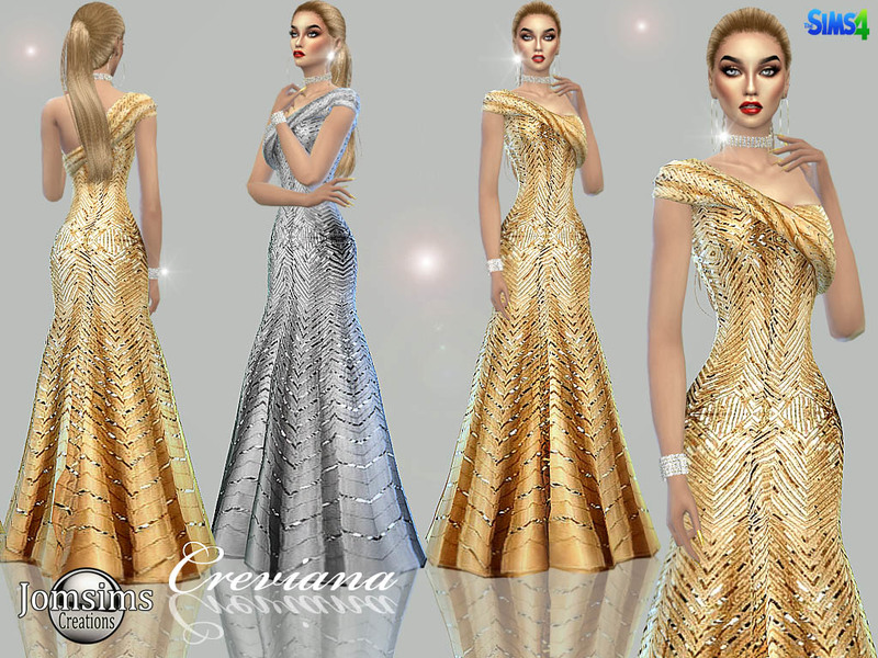 Long Mermaid Dress The Sims 4 _ P1 - SIMS4 Clove share Asia Tổng hợp ...