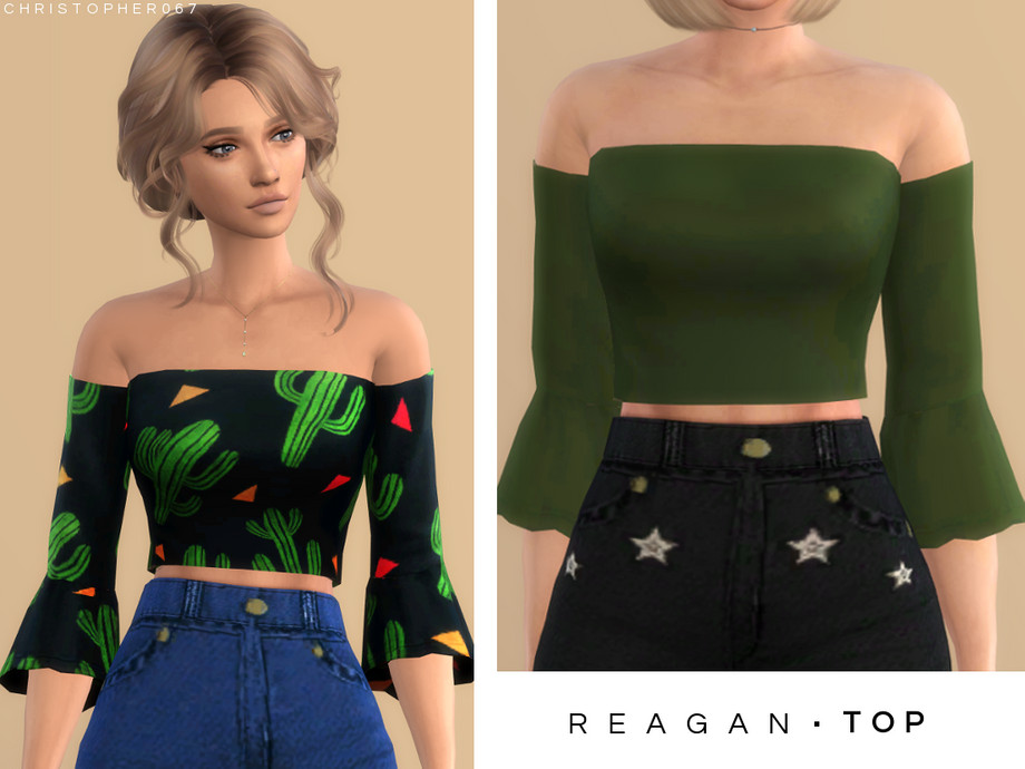 The Sims Resource - Reagan Top || Christopher067