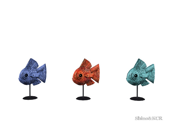 Sims 4 — Outdoor Caribbean - Fish Sculpture by ShinoKCR — Get the feeling. Furniture Set inspired by Caribbean Resorts in