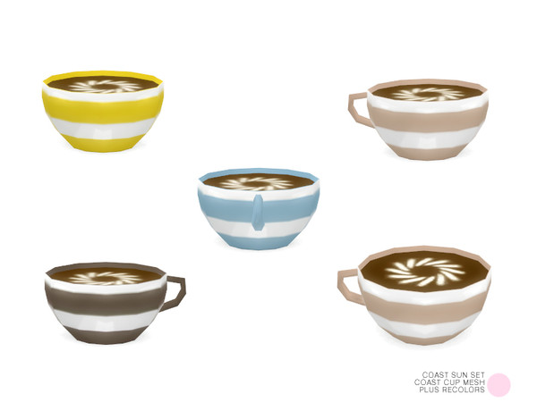 Sims 4 — Coast Cup Mesh by DOT — Coast Cup Mesh by DOT of The Sims Resource