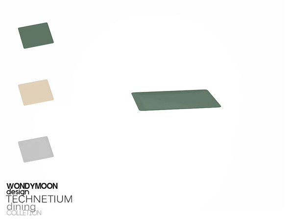 Sims 4 — Technetium Plate by wondymoon — - Technetium Dining - Plate - Wondymoon|TSR - Creations'2018