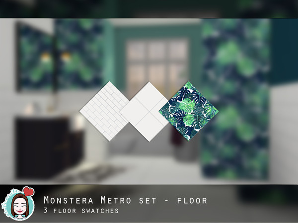 Sims 4 — Monstera Metro Floor by MintiMinti — Feel free to comment