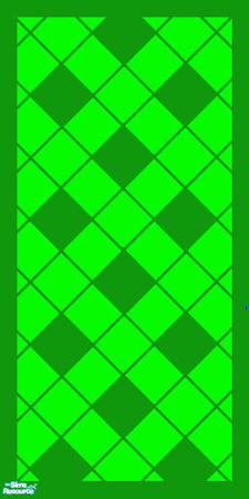 Sims 2 — Diamond Wallpaper - Green by simonandy — Diamond pattern wallpaper in green & Lime
