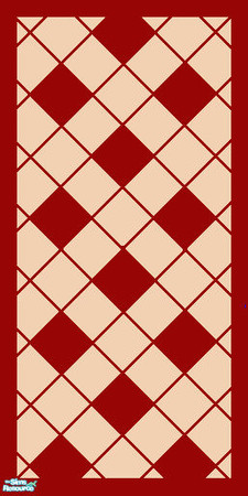 Sims 2 — Diamond Wallpaper - Brown by simonandy — Diamond pattern wallpaper in brown & fawn