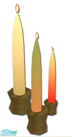 Sims 2 — Christmas Deco Set - Candles by sim_man123 — New candle mesh, part of my Christmas Deco Set.