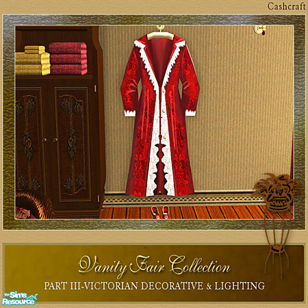 Sims 2 — Vanity Fair Decorative - Robe Recol by Cashcraft — Vanity Fair Collection Part III features Victorian inspired