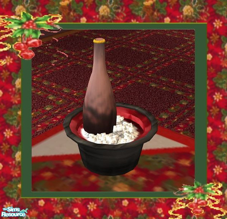 Sims 2 — Holiday Dining - Toasting Set by SaeraMaples — Enjoy your family celebrations with this roomy dining set this