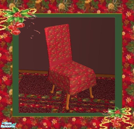 Sims 2 — Holiday Dining - Chair by SaeraMaples — Enjoy your family celebrations with this roomy dining set this holiday.