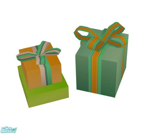 Sims 2 — Christmas Deco Set - BlueGreen GIft Box Recolor by sim_man123 — Bluegreen recolor of my deco Gift Boxes,