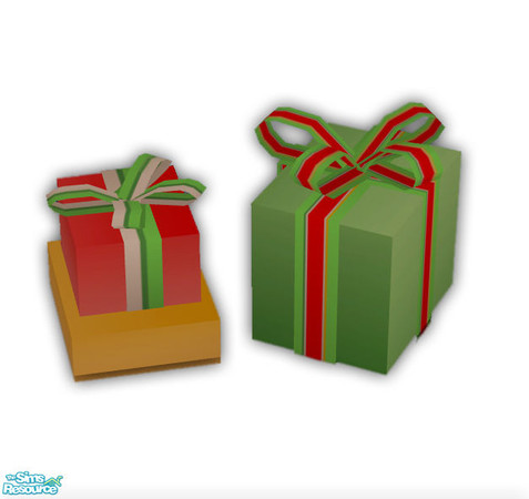 Sims 2 — Christmas Deco Set - Gift Boxes by sim_man123 — New deco gift box mesh, part of my Christmas Deco Set.