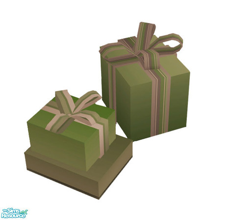 Sims 2 — Christmas Deco Set - Gift Boxes- Green Recolor by sim_man123 — Green recolor of my Gift Boxes, needs that mesh