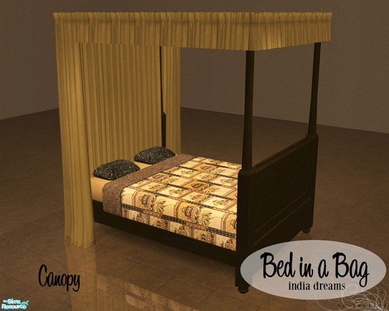Sims 2 — Bed in a Bag - India Dreams - Canopy by froilan — Everything you need in one neat package! Your sims will relax