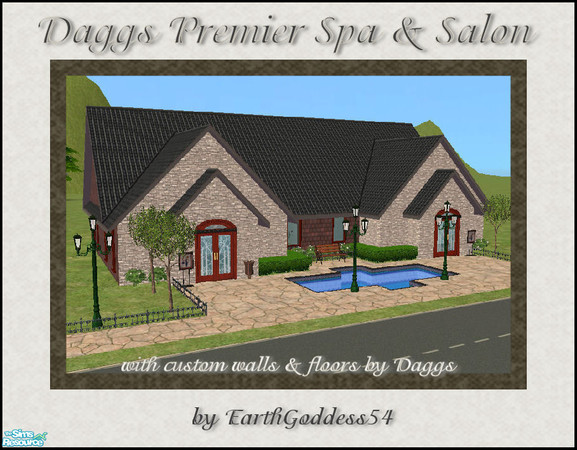 Sims 2 — Daggs Premier Spa & Salon by EarthGoddess54 — Welcome to Daggs Premier Spa & Salon! Take a dip in the