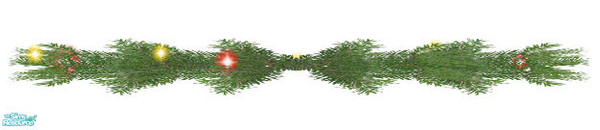 Sims 2 — Christmas Deco Set - Pine Garland by sim_man123 — New deco mesh, pine garland. It\'s sized to fit on mantles and