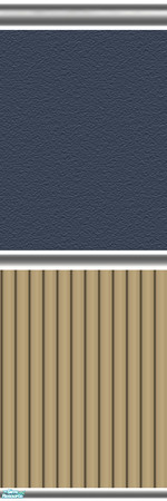 Sims 2 — Four Seasons Collection - Winter Blues by rhiannon32ga — A beautiful winter blue wall with vanilla cappachino