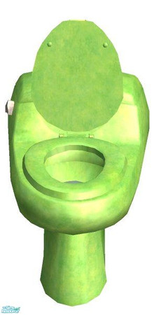 Sims 2 — Green Toilet by RhondaBlonda — 
