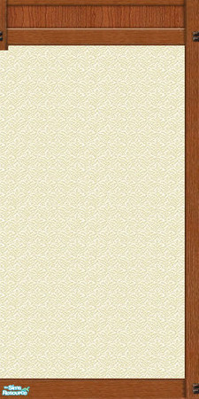 Sims 2 — Mission Panel Cream Wallpaper by karlik-nos — This wall treatment is based on the Maxis panel from OFB, which