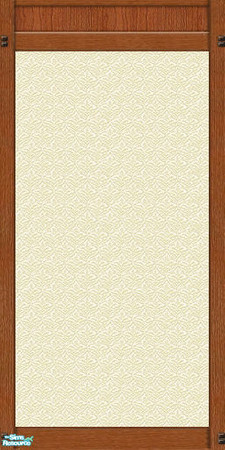 Sims 2 — Mission Panel Cream Wallpaper by karlik-nos — This wall treatment is based on the Maxis panel from OFB, which