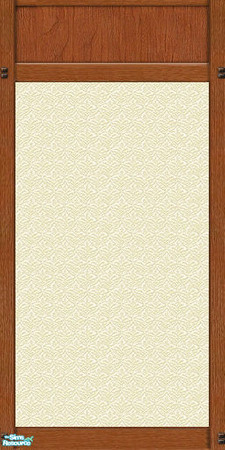 Sims 2 — Mission Panel Cream Wallpaper by karlik-nos — This wall treatment is based on the Maxis panel from OFB, which