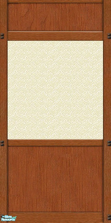 Sims 2 — Mission Panel Cream Wallpaper by karlik-nos — This wall treatment is based on the Maxis panel from OFB, which