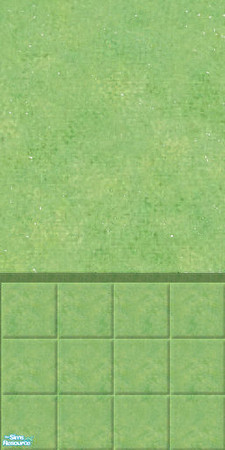 Sims 2 — Green Half Tiled Wall by RhondaBlonda — 