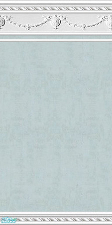 Sims 2 — jsf2RopeSwag Aqua by jsf — A pale aqua color with a classical urn and swag motif moulding with rope detailing.