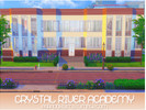 Sims 4 — Crystal River Academy by Paradox_Sims — The roots of Crystal River Academy can be found in the mid-1800s when a