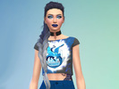 Sims 4 — Pokemon Go Team Mystic by aclostre312 — Pokemon Go Team Mystic Top One of three shirts, choose your teams color