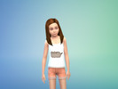 Sims 4 — Pusheen top for kids by Ccheesecake123 — This is my first cc. Uses EA mesh I do not own the Pusheen image used.