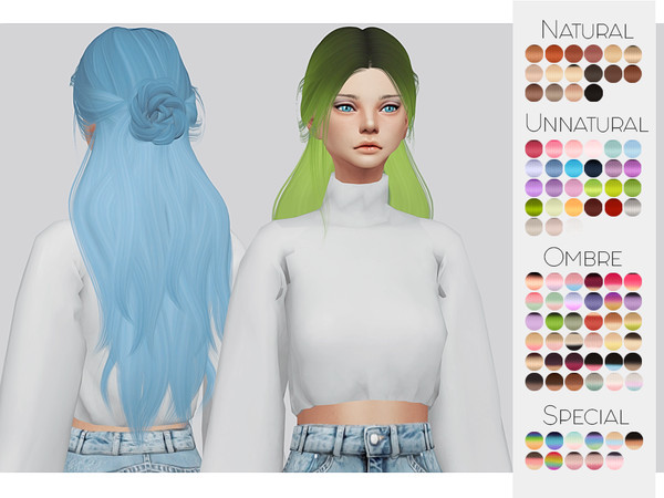 Sims 4 — Hair Retexture 07 - LeahLillith Renaissance - Mesh needed by Kalewa-a — -Comes in 90 swatches -Custom Thumbnail