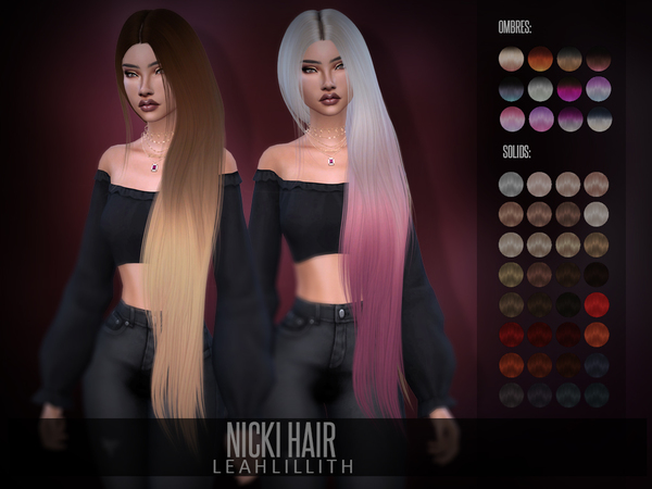 The Sims Resource Leahlillith Nicki Hair