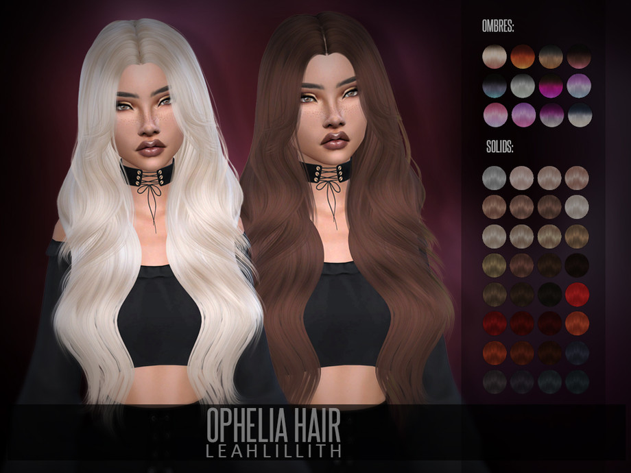 The Sims Resource Leahlillith Ophelia Hair