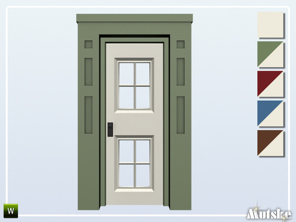 Sims 4 — Richmond Door Out Glass 1x1 by Mutske — This door is part of the Richmond Constructionset. Made by Mutske@TSR. 
