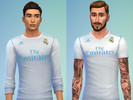 Sims 4 — Real Madrid home jersey 17/18 by zegulardo — Real Madrid home jersey 17/18 for males and females