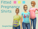 Sims 4 — Fitted Pregnancy Tshirts by SouperSarah — BASE GAME!! =D (recolor)