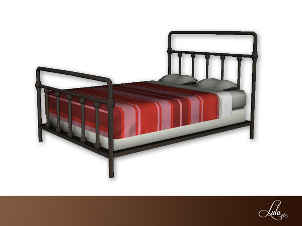 Sims 3 — Manhattan Bedroom Bed by Lulu265 — Part of the Manhattan Bedroom Set 