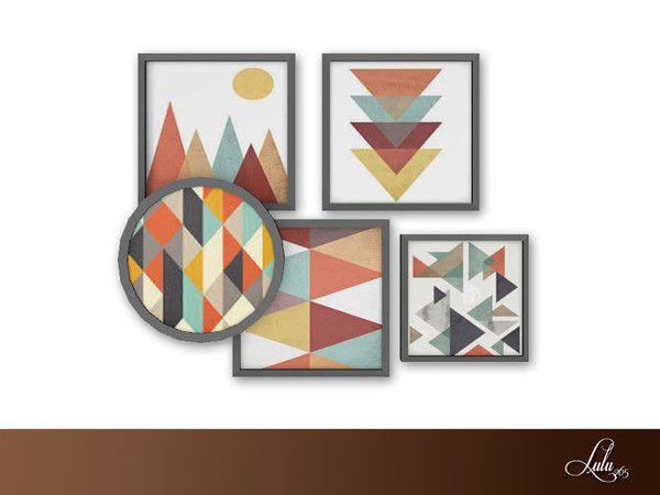 Sims 3 —  Manhattan Bedroom Wall Art by Lulu265 — Part of the Manhattan Bedroom Set 