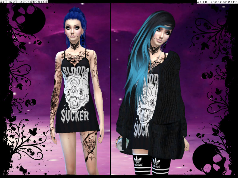 The Sims Resource Gothalternativeemoscene Dress