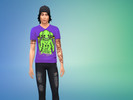 Sims 4 — The Red Shore Purple Merch by ColvyMolv — Australian Metal band shirt