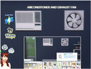 Sims 4 — Modern aircon/exhaust fan by mayadee2 — Window type airconditioning unit and exhaust fan for your sims' comfort.