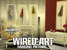Sims 4 — Wired Art Framed Picture by simurbanlife2 — A unique set of 4 paintings for any living space