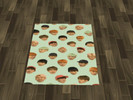 Sims 4 — BTS Rug (K-POP) v1 by Lumsims — Just a simple recolored rug with BTS funny faces 