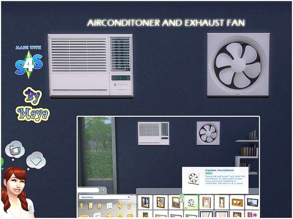 The Sims Resource - Modern aircon/exhaust fan