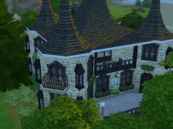 Sims 4 — The Castle  NO CC by Rowen_A_Boatman — A cute little 2 bed, 1 bath castle house. Furnished and decorated. The