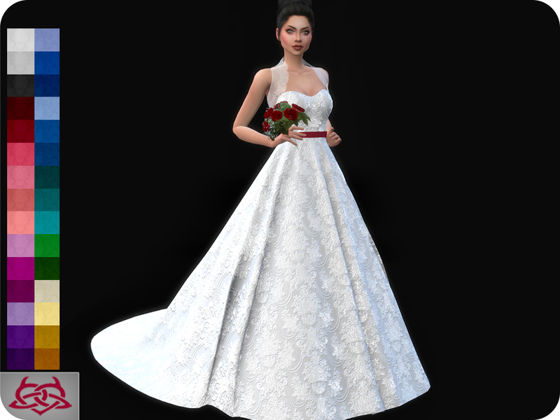 The Sims Resource Wedding Dress 11 Original Mesh