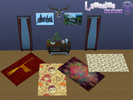 Sims 4 — Harry Potter Fantasy Rug by Lumsims — the rug has 4 swatches