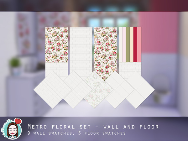Sims 4 — Metro Floral Set by MintiMinti — Feel free to comment