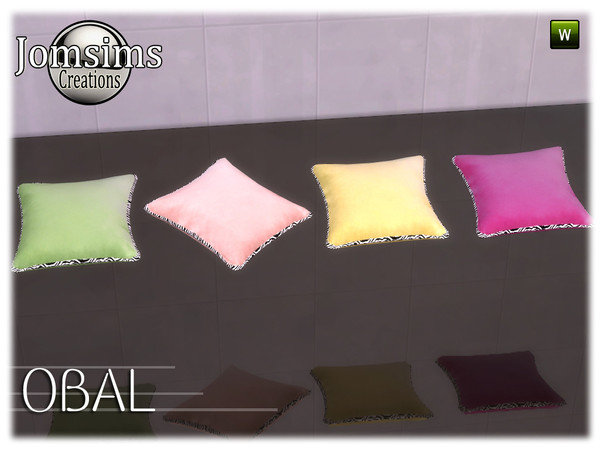 Sims 4 — obal bathroom cushion deco for living chair by jomsims — obal bathroom cushion deco for living chair