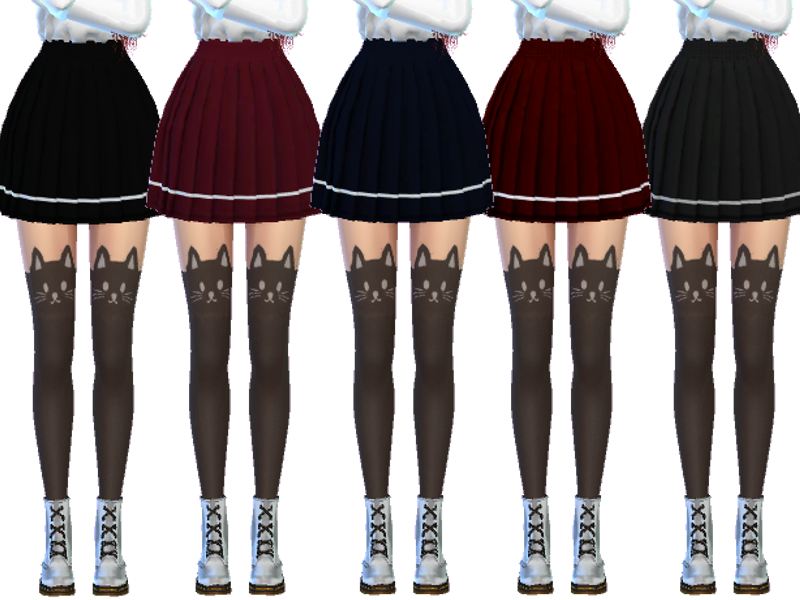 The Sims Resource Snazzy Pleated Skirts Mesh Needed